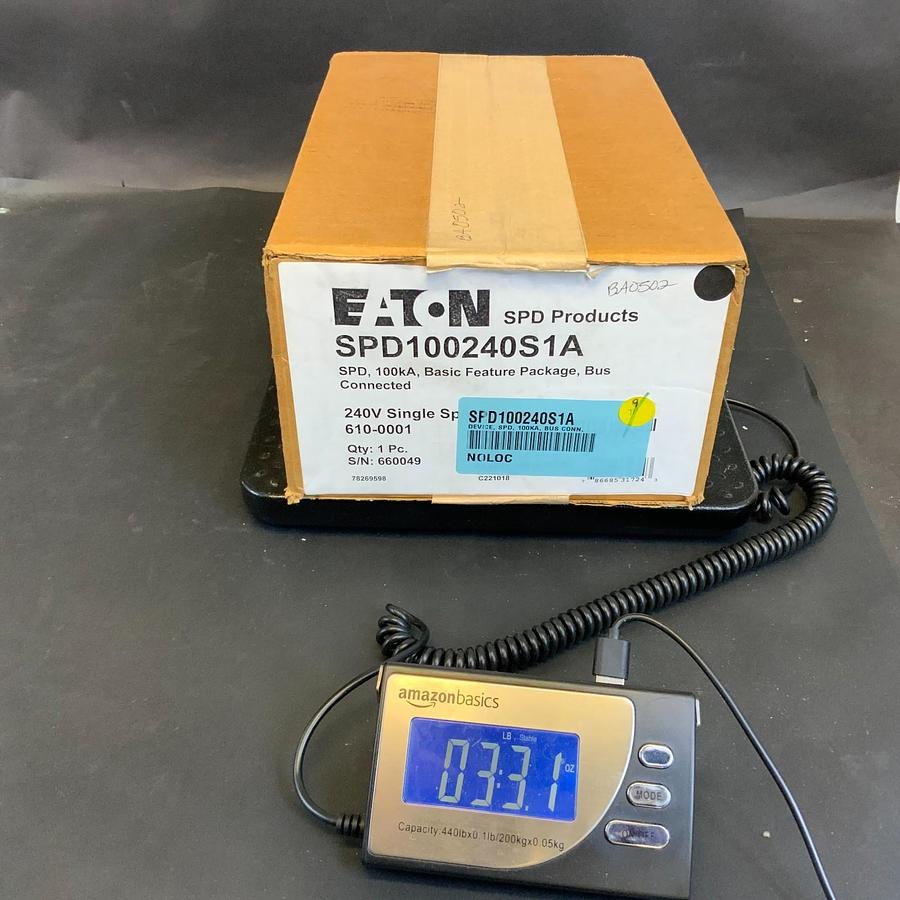 EATON SPD100240S1A SURGE PROTECTION DEVICE ($2750 OBO)