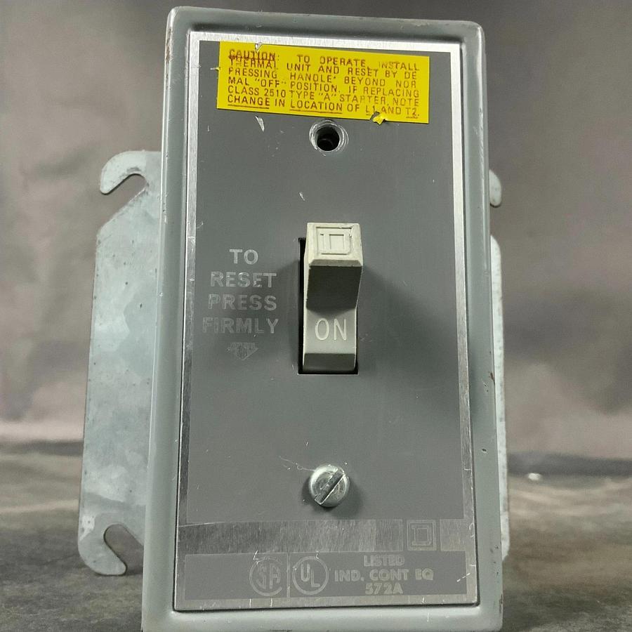 Used SQUARE D 2510 FG-2 MANUAL STARTER ($30 OBO)