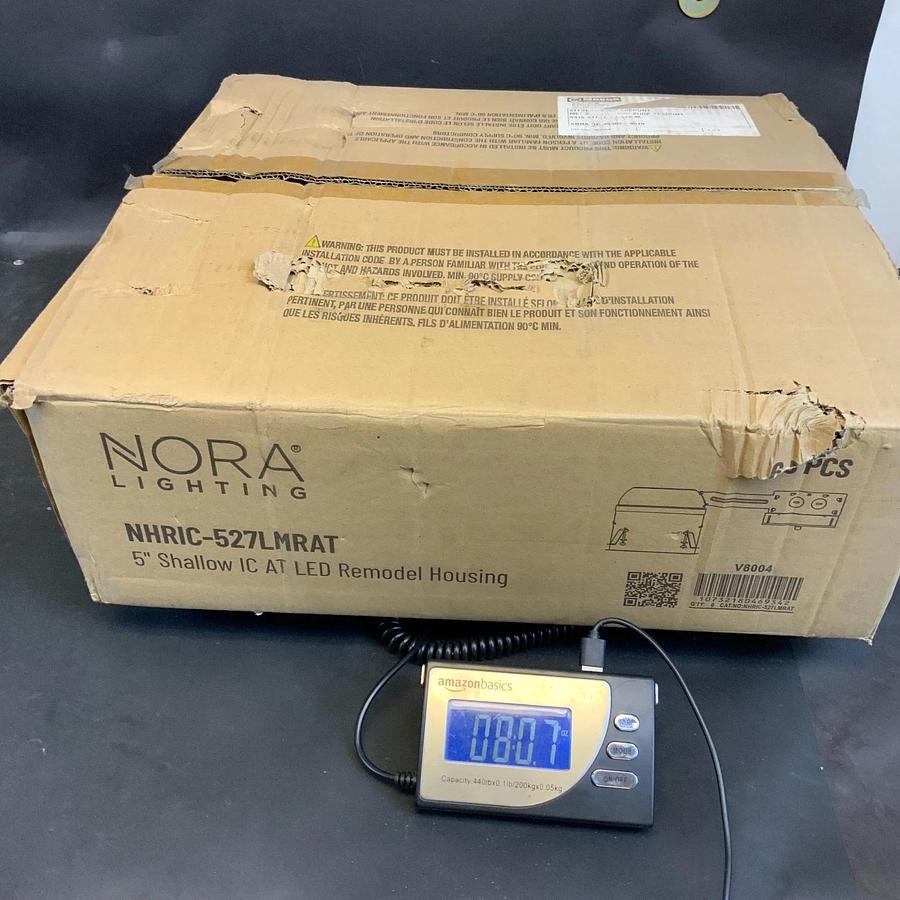 Used NORA LIGHTING NHRIC-527LMRAT 5" LED HOUSING - BOX OF 6 ($100 OBO)