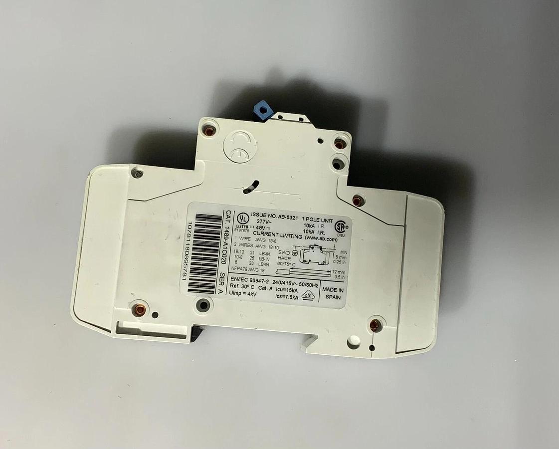 Used ALLEN BRADLEY 1489-A1C020 ($14.99 OBO)