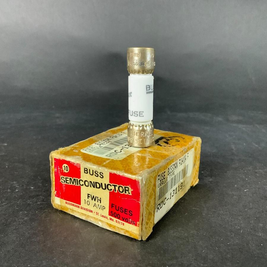 Used BUSSMANN FWH-10A SEMICONDUCTOR FUSE - BOX OF 10 ($150 OBO)