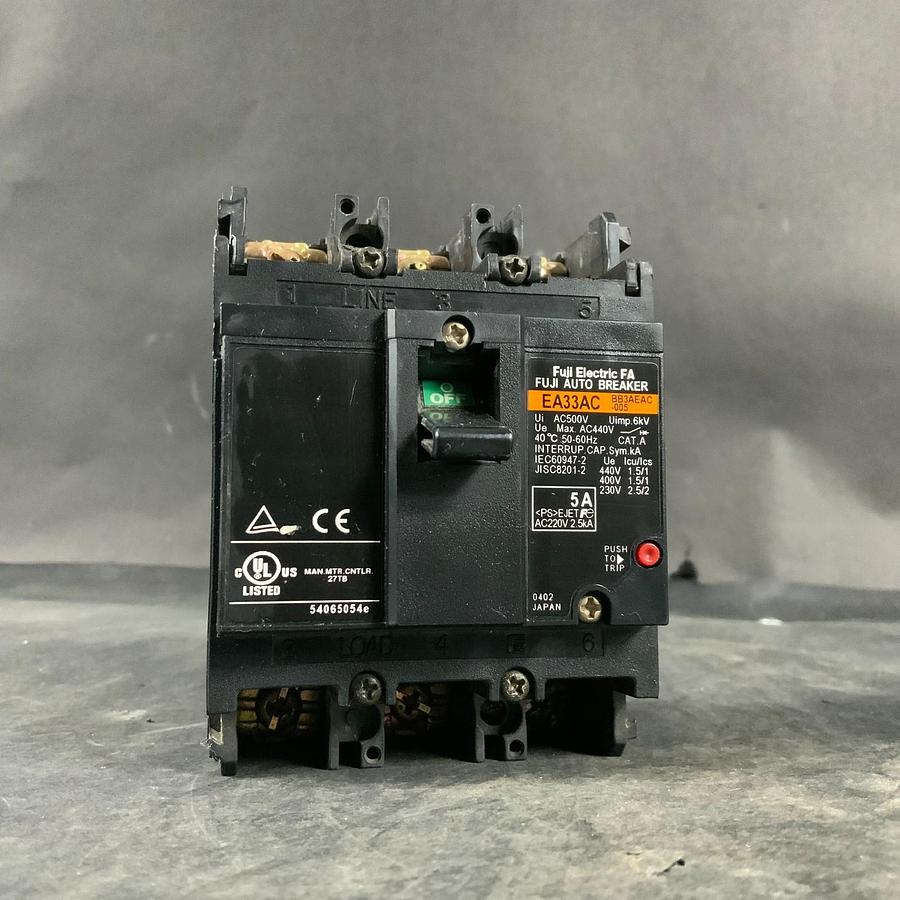 Used FUJI ELECTRIC EA33AC BB3AEAC-005 CIRCUIT BREAKER ($35 OBO)