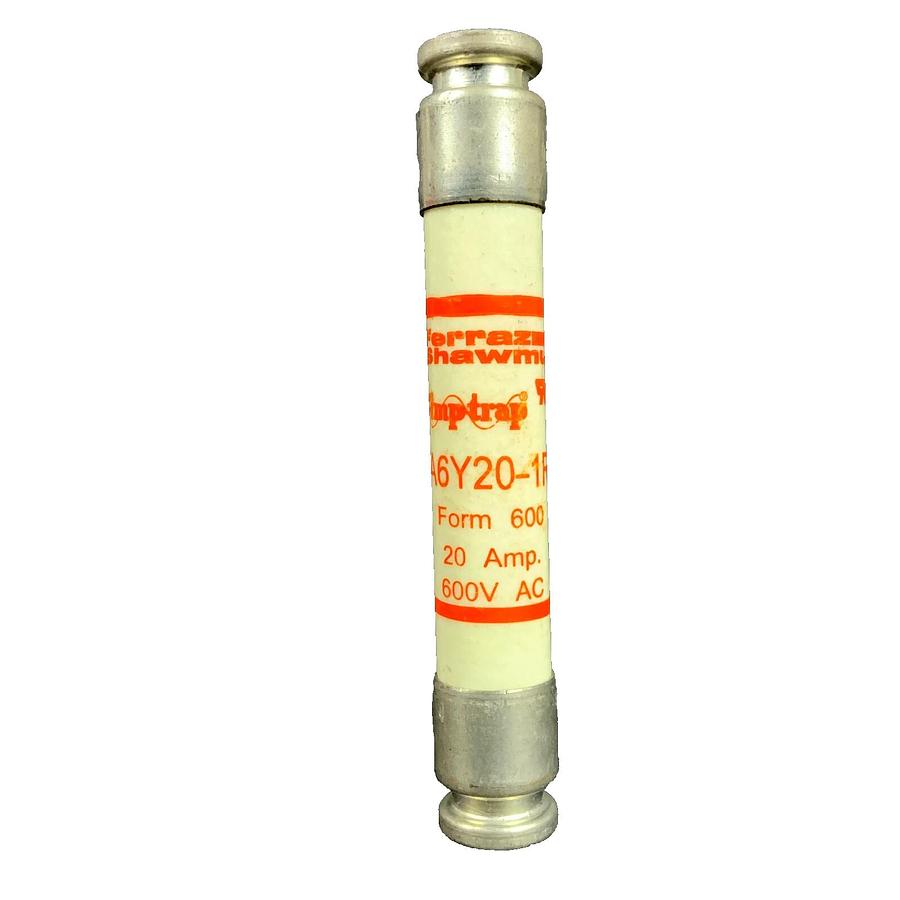 Used FERRAZ SHAWMUT GOULD A6Y20-1R AMP-TRAP 20A 600V FORM 600 TYPE 1R FUSE
