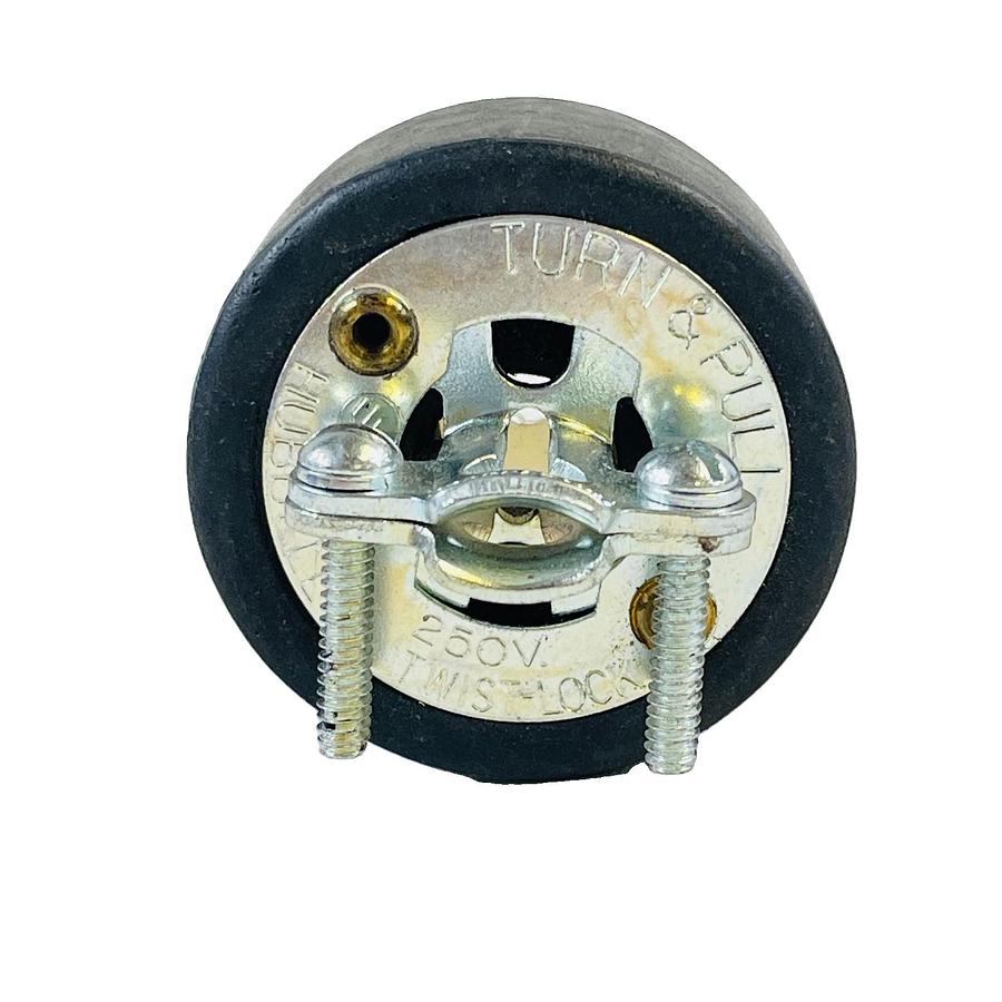 Used HUBBELL HBL7102 TWIST-LOCK MALE PLUG 20A 250V 2-PRONG 2-POLE 2-WIRE