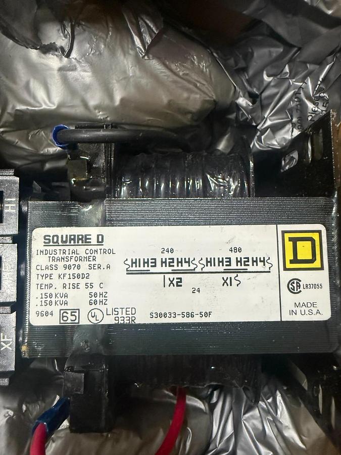 SQUARE D KF150D2 CONTROL TRANSFORMER