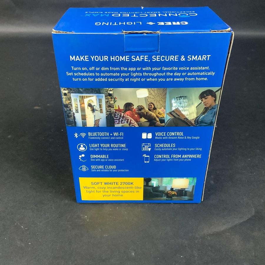 CREE LIGHTING CONNECTED MAX 60WA19 DIMMABLE WHITE SMART LED BULB - NEW ($14 OBO)
