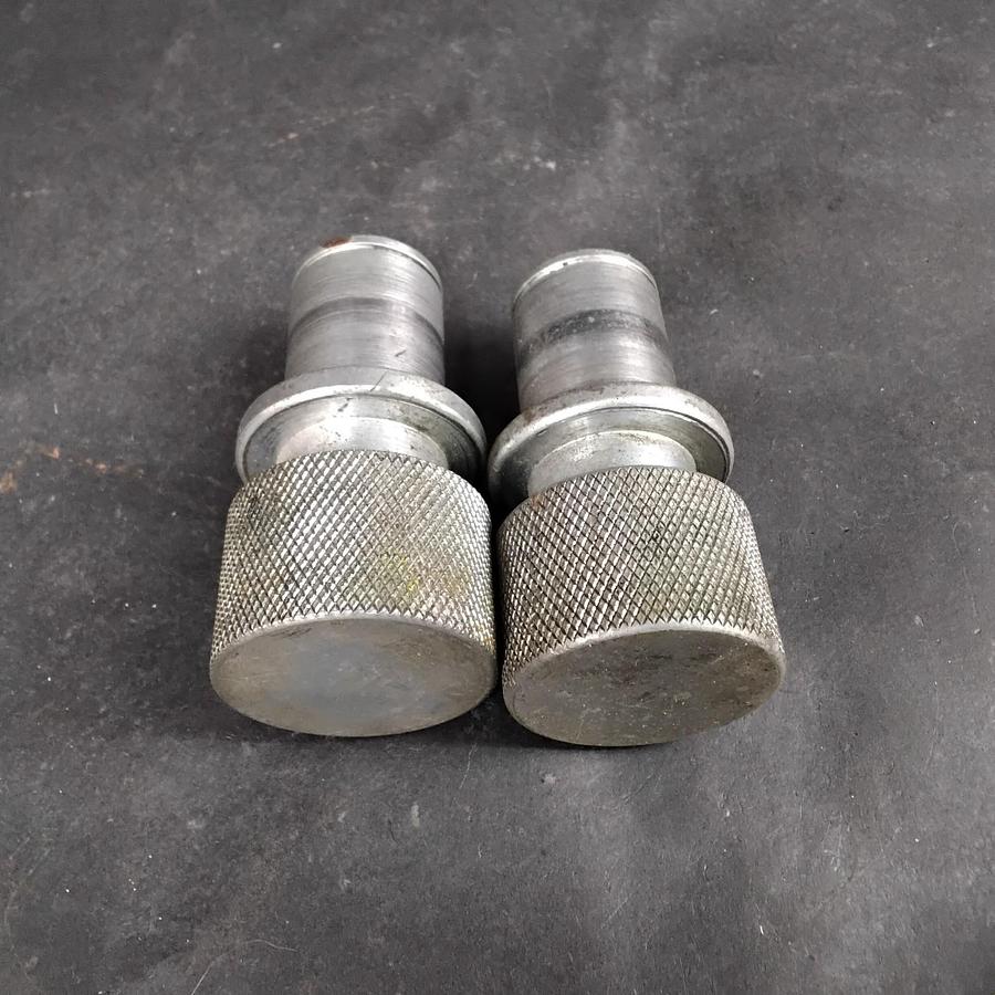 Used STAINLESS STEEL HYDRAULIC QUICK COUPLERS - GROUP OF 2 ($17 OBO)