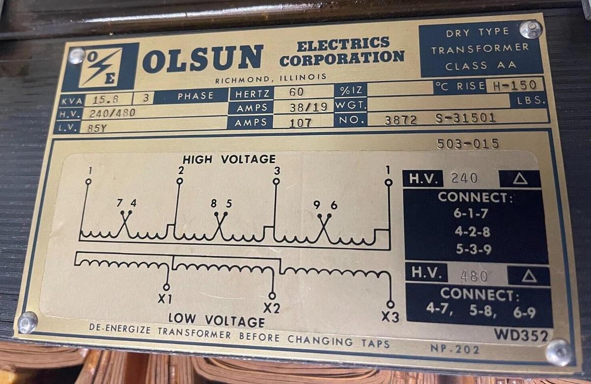 Refurbished Olsun 15.8 kVA Line Magnet Rectifier ($349.99 OBO!!!)