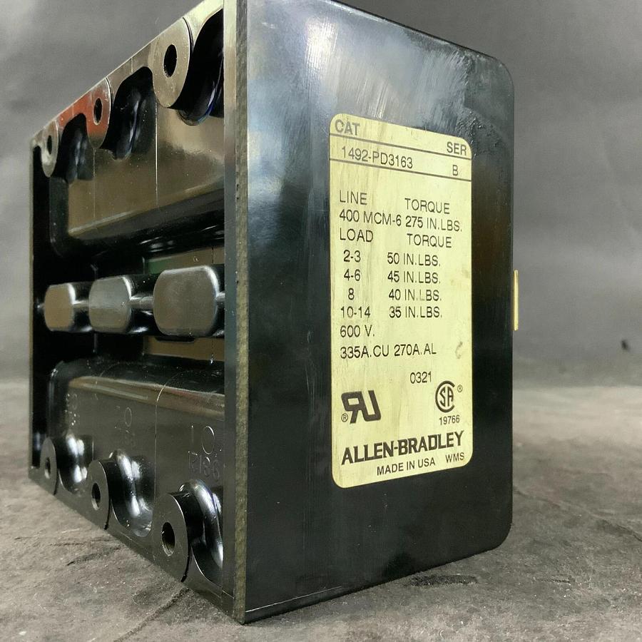 ALLEN BRADLEY 1492-PD3163 DISTRIBUTION BLOCK ($40 OBO)