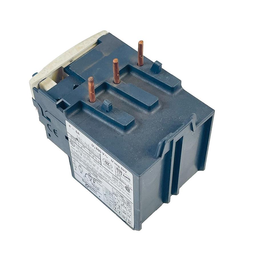 Used SCHNEIDER ELECTRIC LRD106 THERMAL OVERLOAD RELAY 4-6A CLASS 10