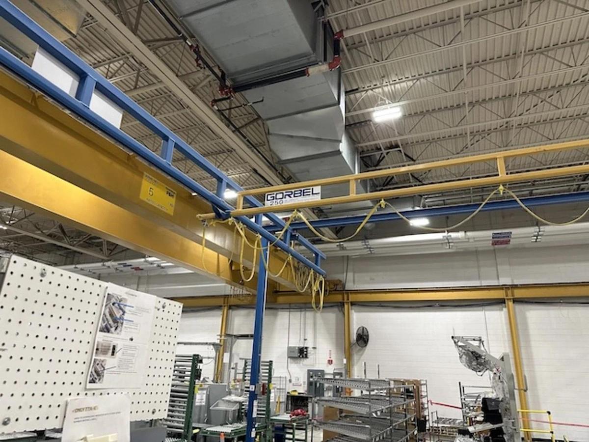 Used Gorbel BridgeCrane 250lb CAP- 19'-7"L x 20'-7"W x 11'-8H ($9,500 OBO) 2 BRIDGES!