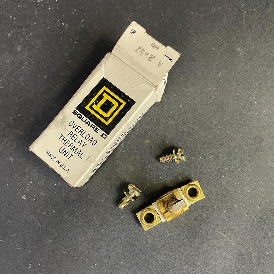 Used SQUARE D A257 THERMAL OVERLOAD RELAY UNIT CLASS 20 OEM USA