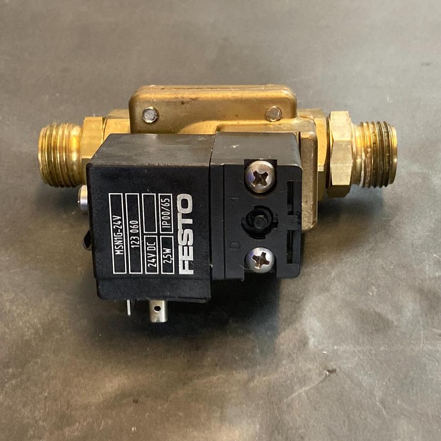 Used FESTO MN1H-2-1/2-MS SOLENOID VALVE 161728 ($55 OBO)