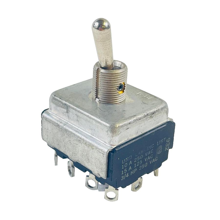 Used CUTLER HAMMER 7356K2 4PDT TOGGLE SWITCH 15A 125 VAC 10A 250 VAC 3/4 HP USA