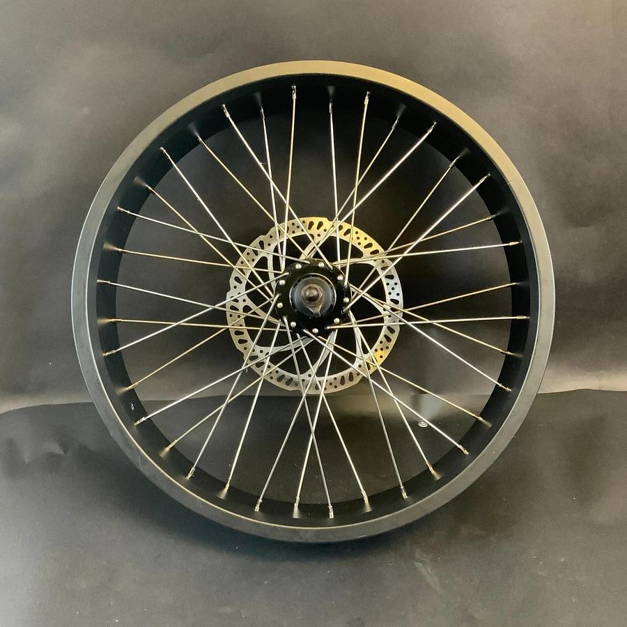 Used 20"X4-1/4 ELECTRIC BIKE FRONT WHEEL RIM WITH ROTOR ($60 OBO)