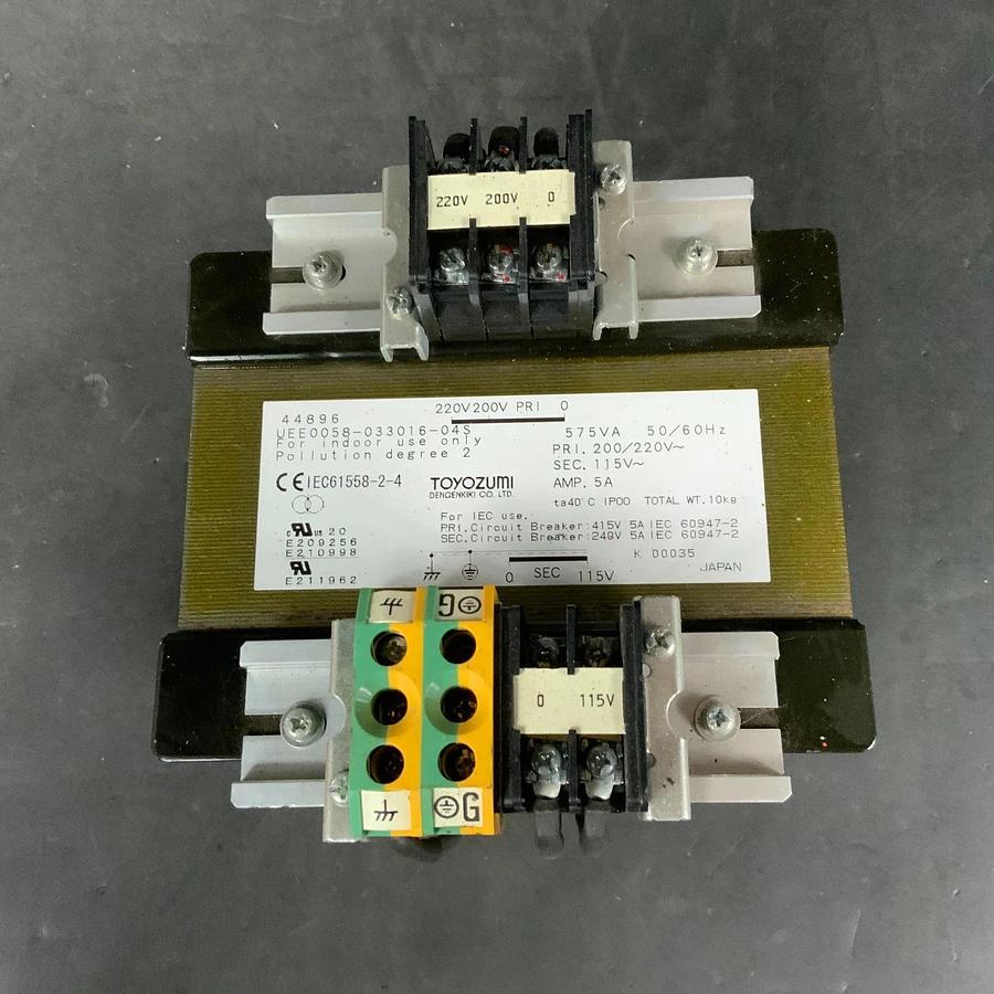 Used TOYOZUMI UEE0058-033016-04S TRANSFORMER ($175 OBO)
