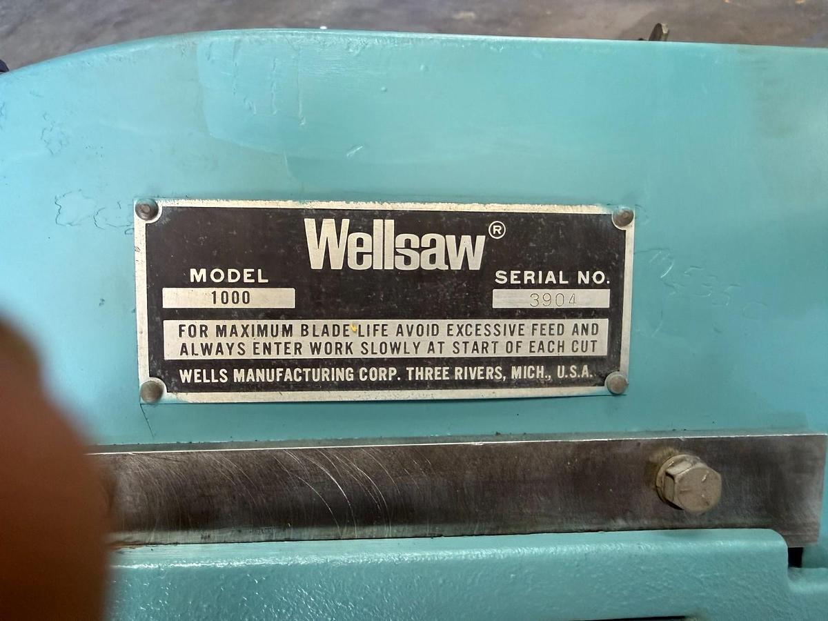 Used Wellsaw Horizontal Band Saw - Model 1000