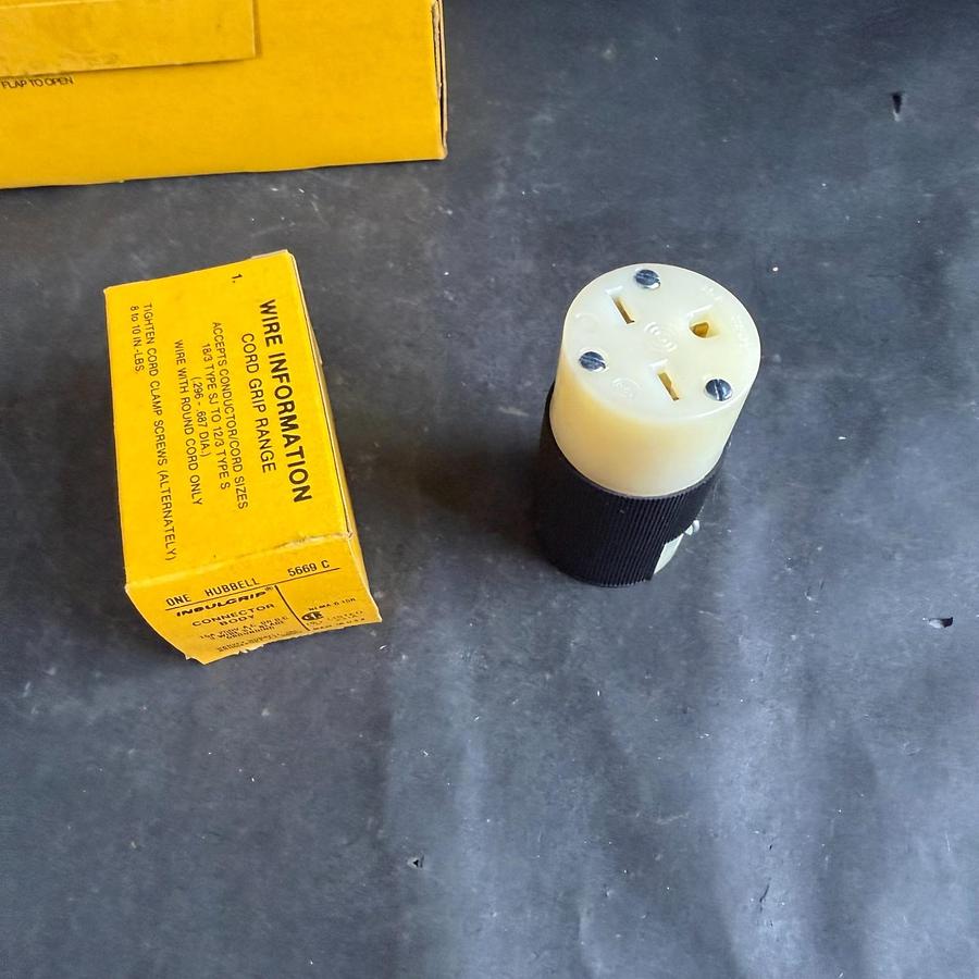 Used HUBBELL 5669C CONNECTOR BODY - SET OF 10