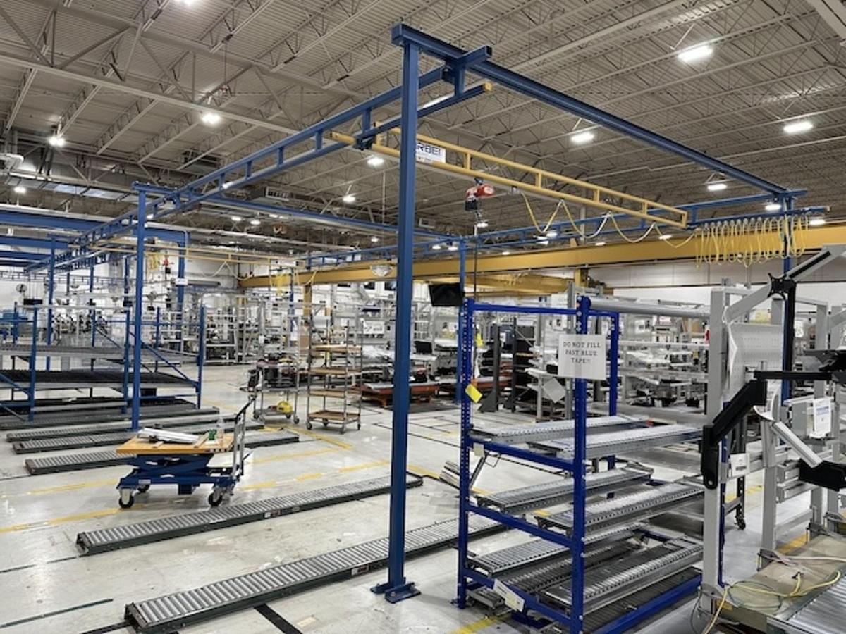 Used Bridge Crane - Gorbel 250lb CAP-44'-10" L x 20'-6 1/2" W x 11'-6" H ($12500 OBO)