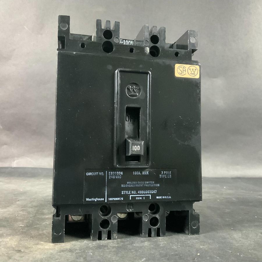 Used WESTINGHOUSE EB3100N CIRCUIT BREAKER ($55 OBO)