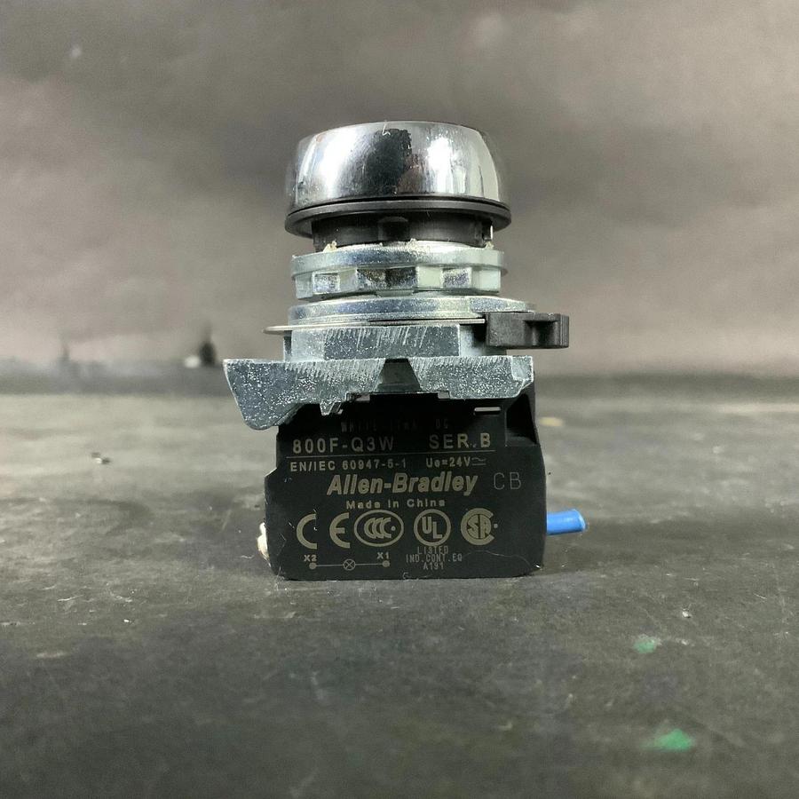 Used ALLEN BRADLEY 800F-Q3W SERIES B BLUE PUSHBUTTON ($15 OBO)