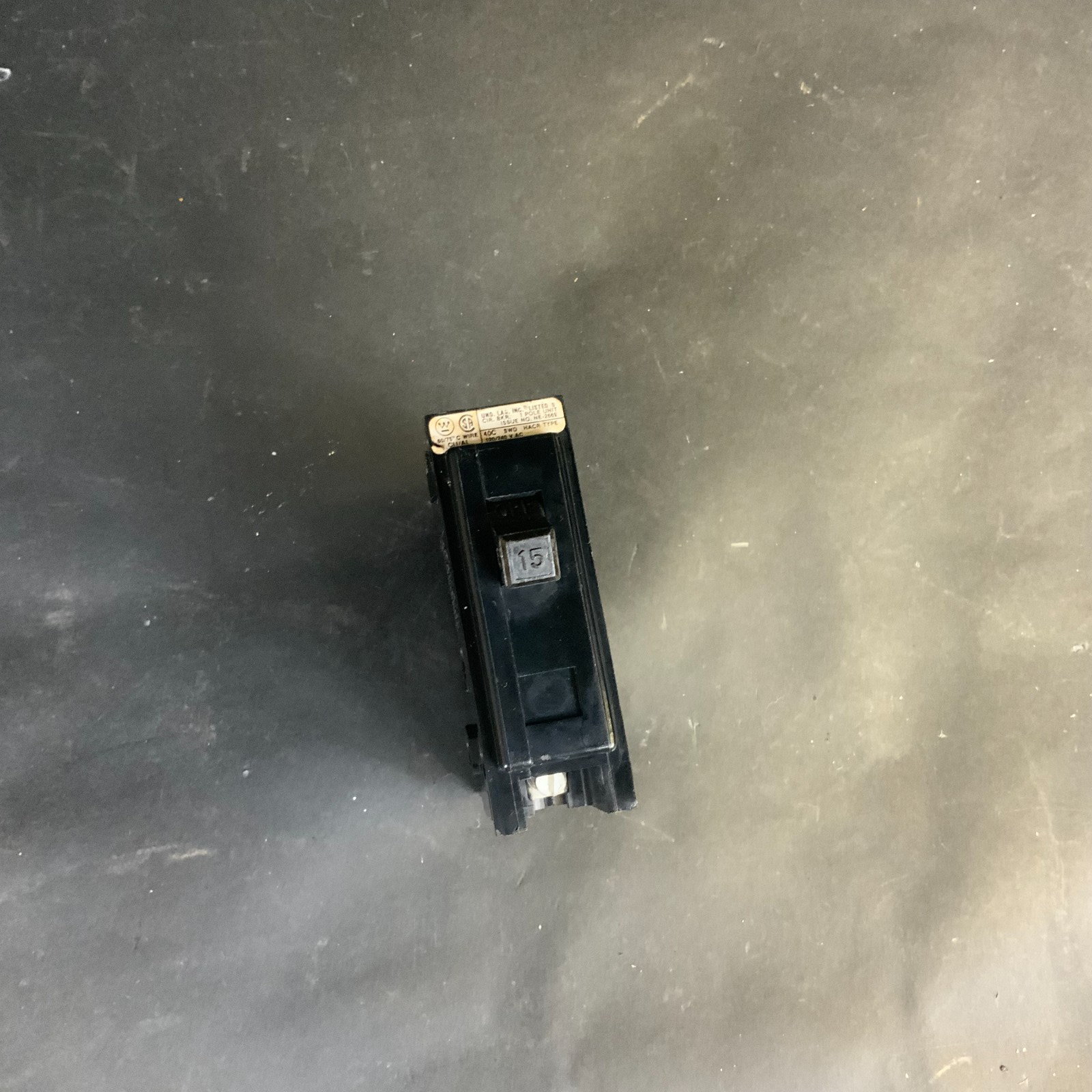 Used WESTINGHOUSE QBHW1015 CIRCUIT BREAKER ($6 OBO)