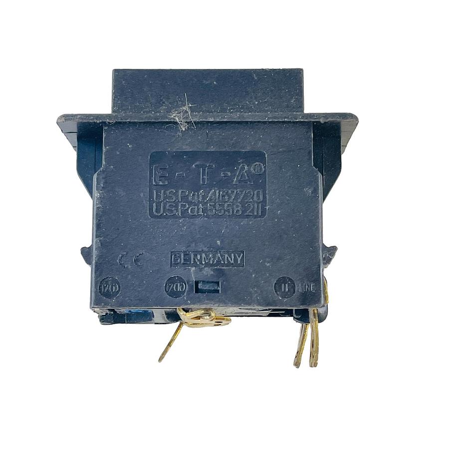 Used E-T-A 3120-F323-P7T1-W02D 7A 240VAC 50VDC DOUBLE POLE THERMAL BREAKER
