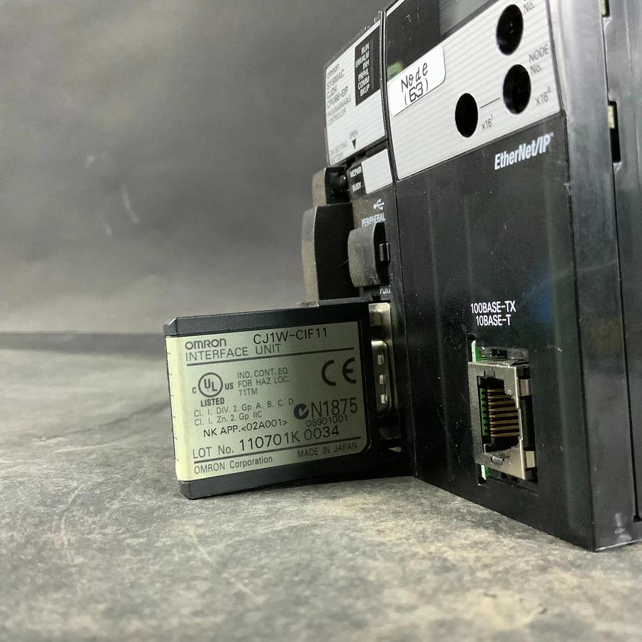 Used OMRON CJ2H CPU66-EIP PROGRAMMABLE CONTROLLER ($240 OBO)