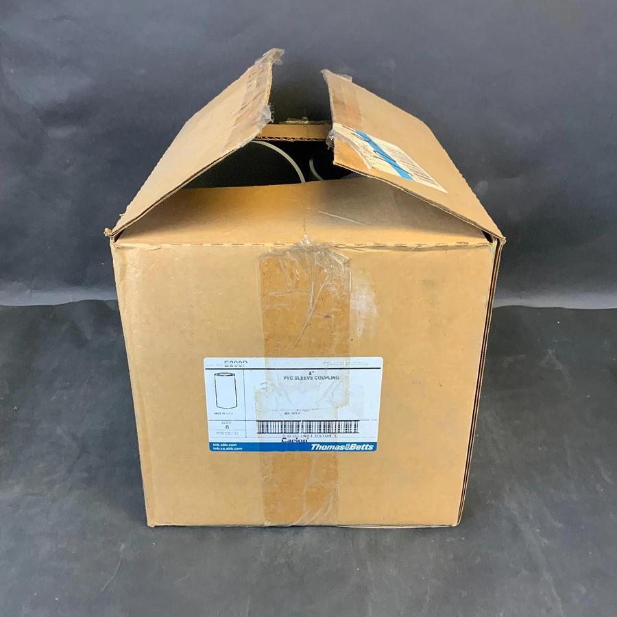 THOMAS & BETTS E200P 5" PVC SLEEVE COUPLING - BOX OF 8 ($150 OBO)
