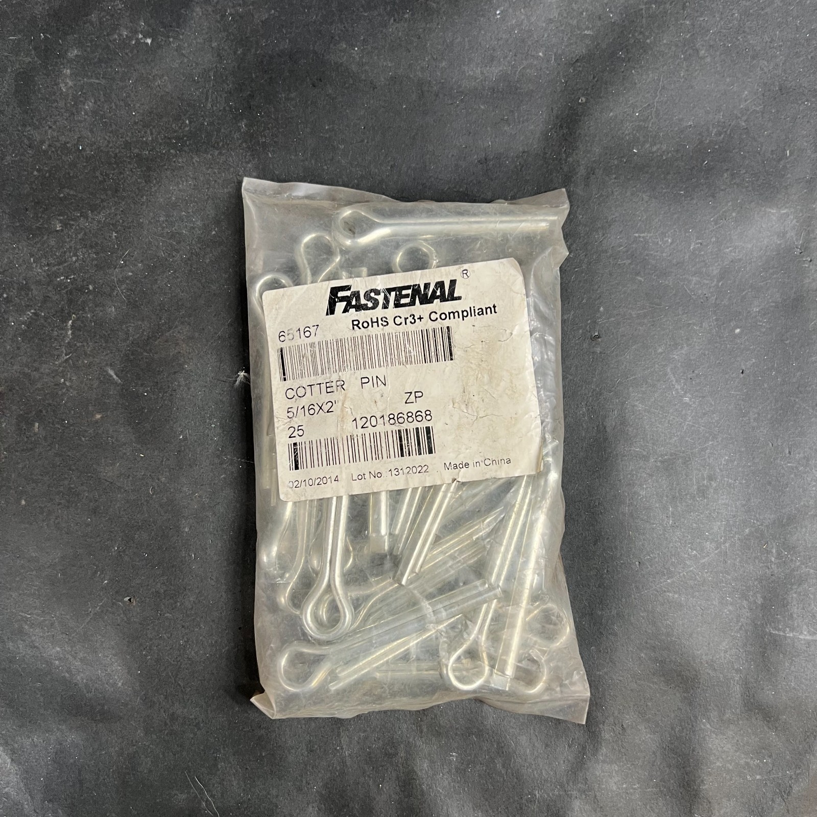 FASTENAL 65167 5/16X2” COTTER PIN - SET OF 25 ($22 OBO)