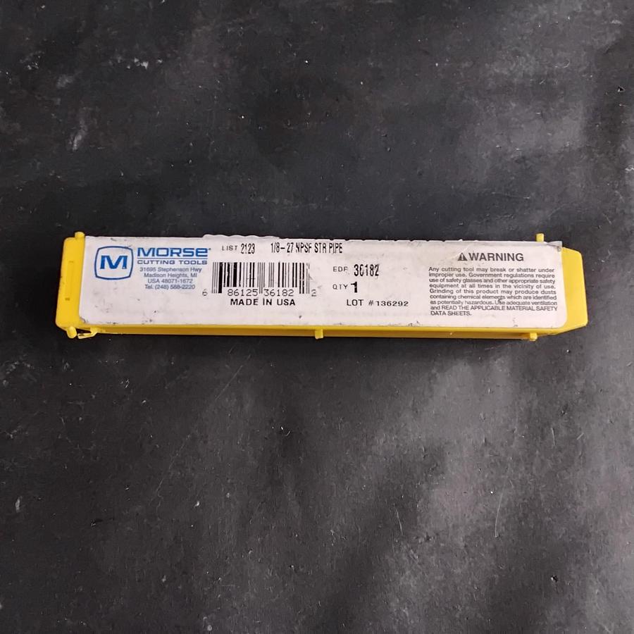 Used MORSE 1/8-27 NPSF STR PIPE ($27 OBO)