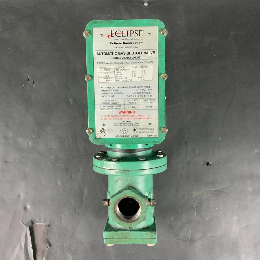 Used ECLIPSE 16000-2 AUTOMATIC GAS SHUT-OFF VALVE ($600 OBO)