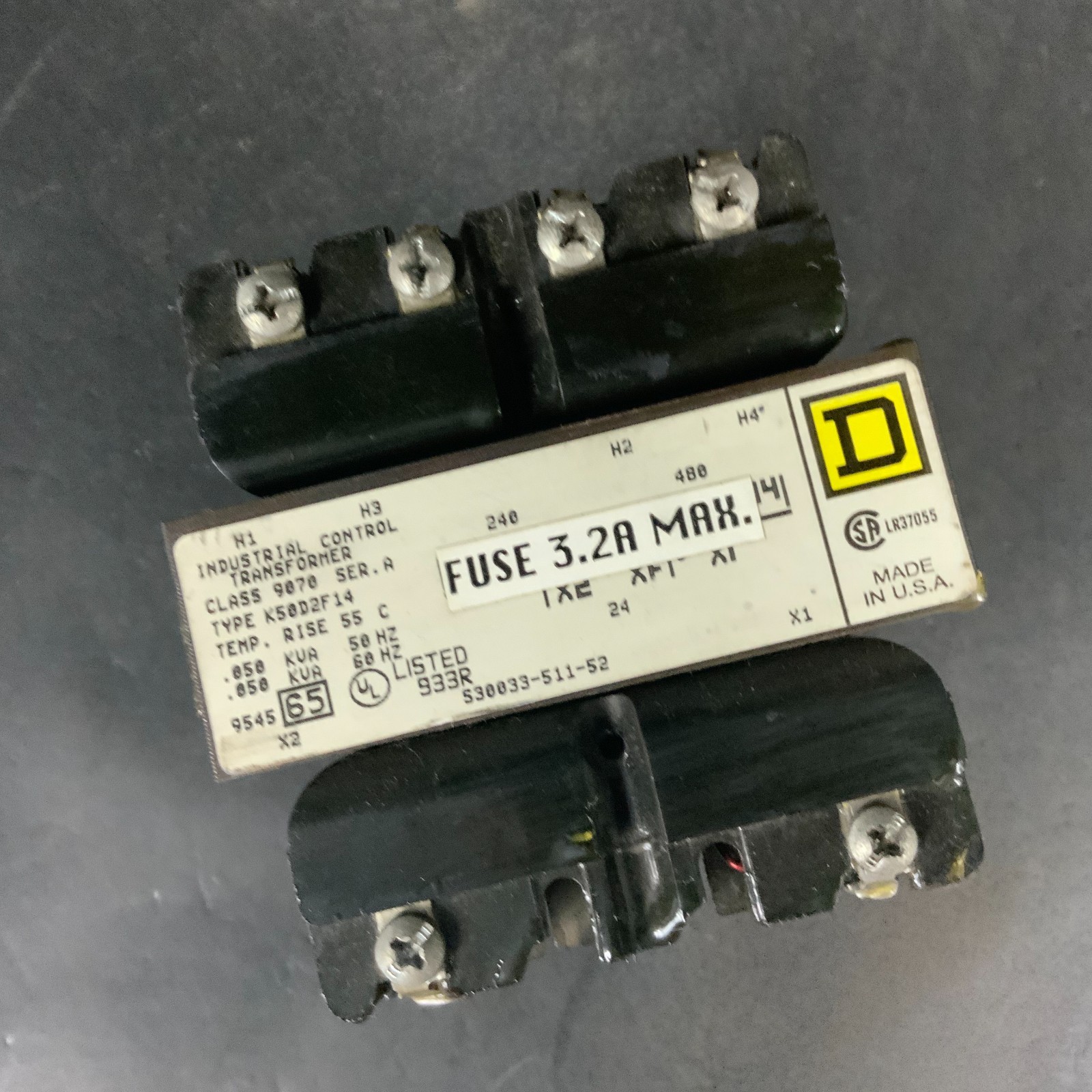 Used SQUARE D 9070-K50D2F14 INDUSTRIAL CONTROL TRANSFORMER ($35 OBO)