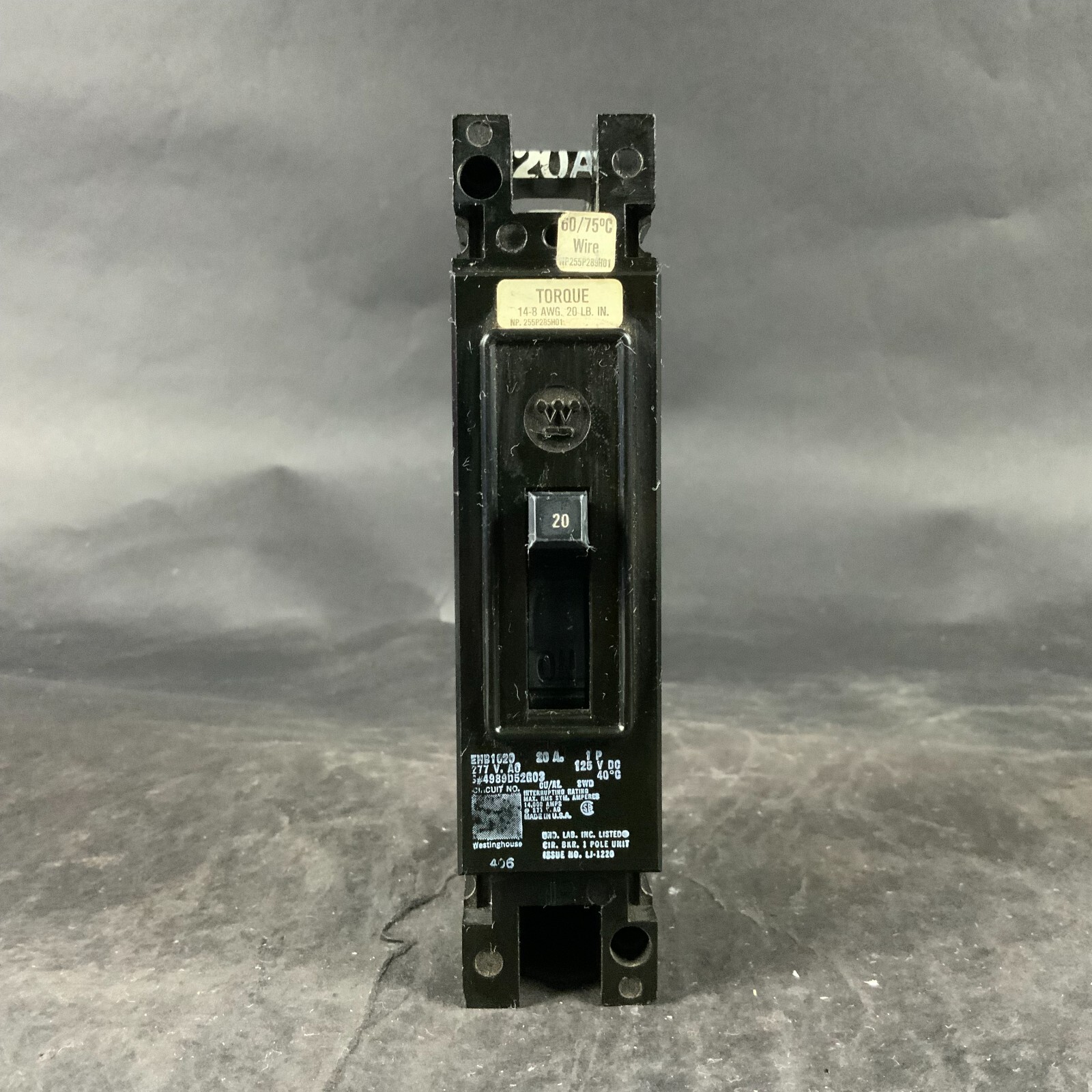 Used WESTINGHOUSE EHB1020 CIRCUIT BREAKER ($8 OBO)