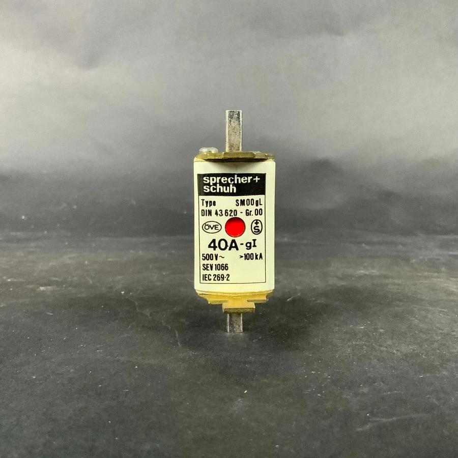 Used SPRECHER SCHUH DIN43620-40A FUSE ($30 OBO)