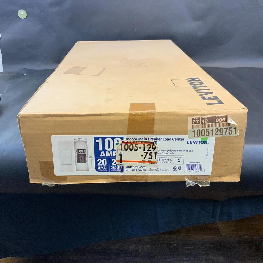 LEVITON LP210-MBR MAIN BREAKER LOAD CENTER ($80 OBO)