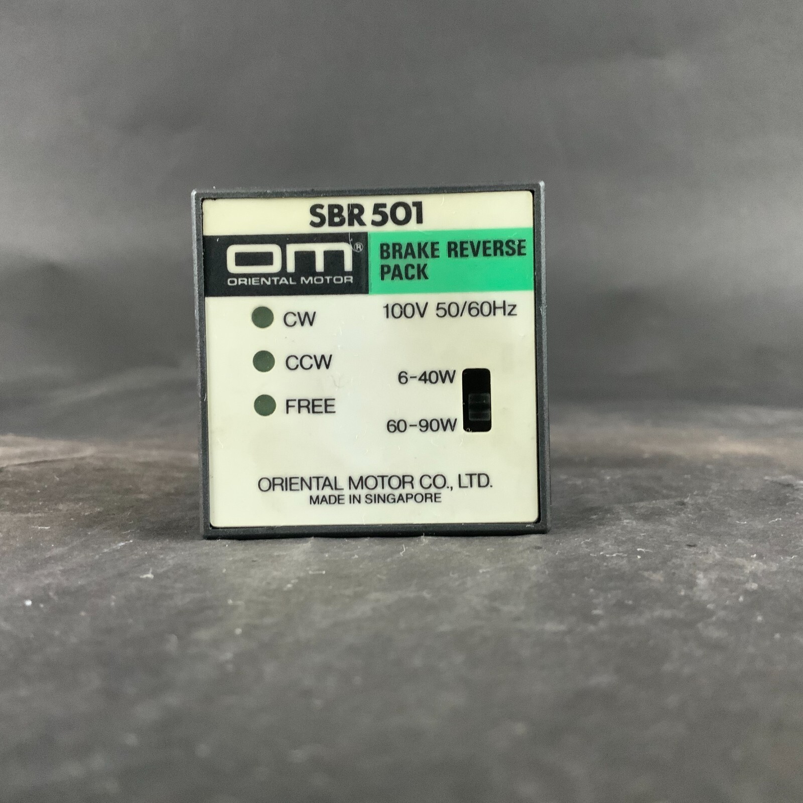 Used ORIENTAL MOTOR SBR501 BRAKE REVERSE PACK ($80 OBO)