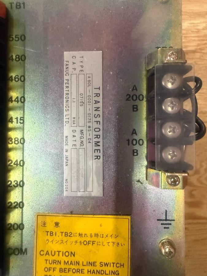 Used FANUC A80L-0001-0176#S-04 TRANSFORMER ($125 OBO)