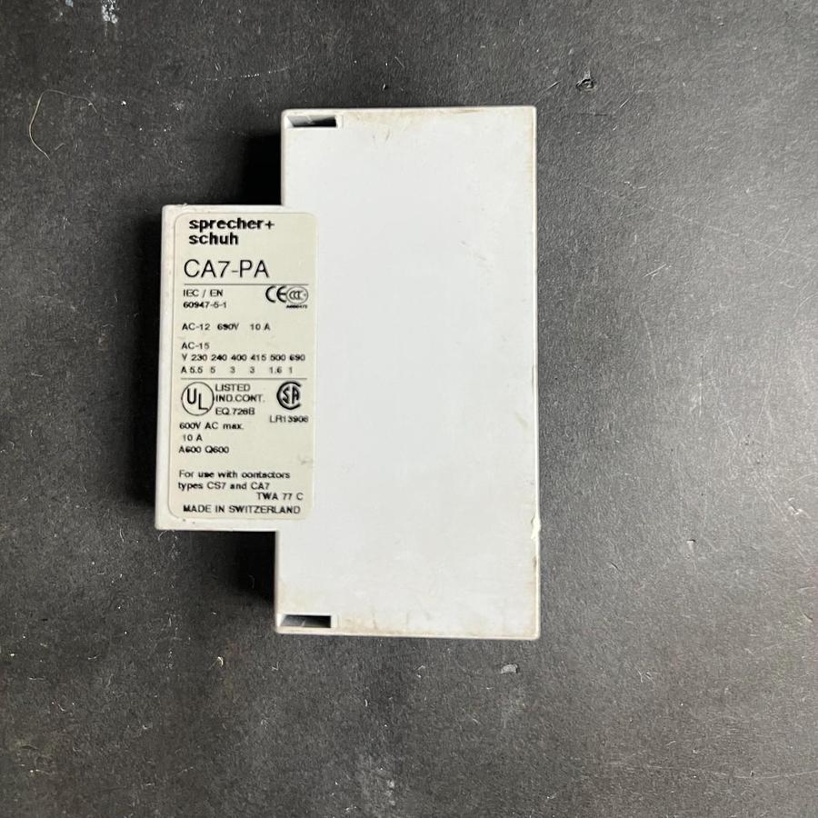 Used SPRECHER & SCHUH CA7-PA CONTACT BLOCK ($13 OBO)