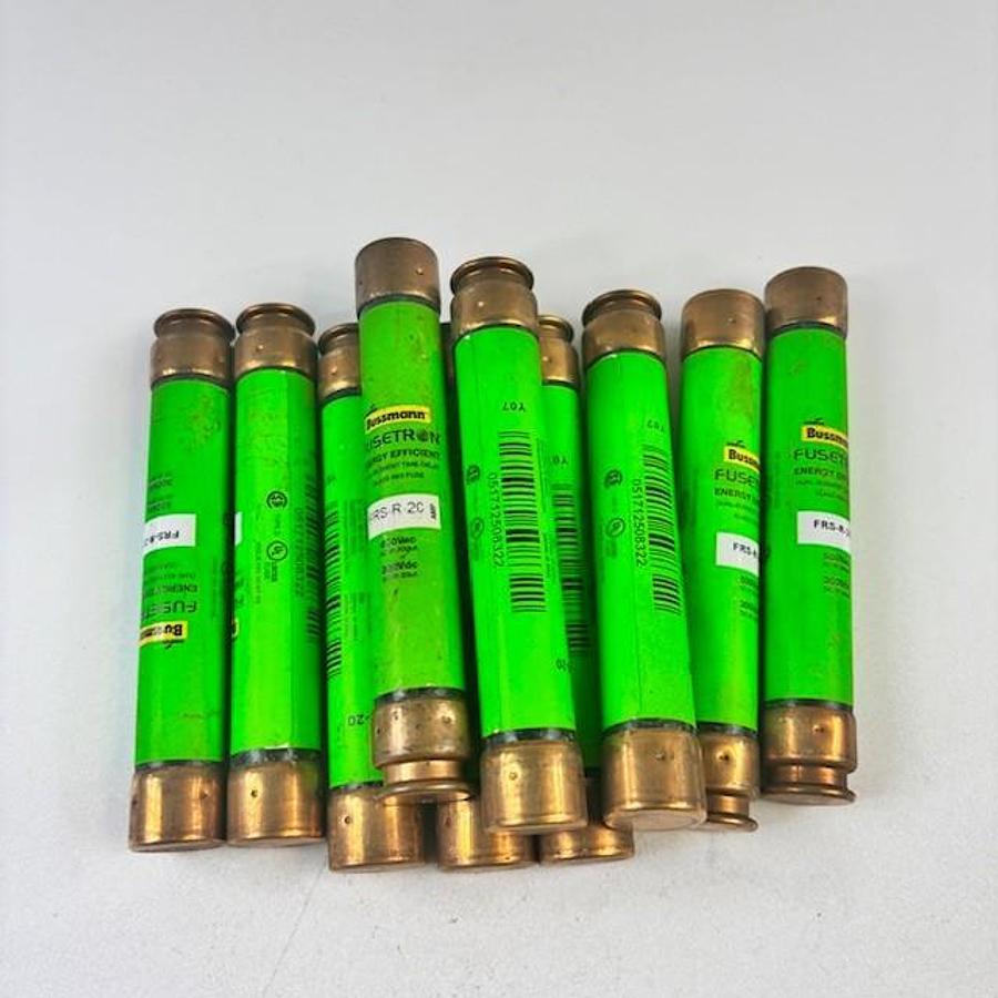 Used BUSSMANN ENERGY EFFICIENT FRS-R-20 FUSE - SET OF 10