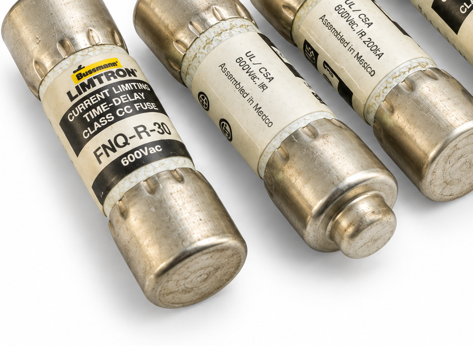 Used EATON BUSSMANN FNQ-R-30 LIMITRON FUSES - GROUP OF 4