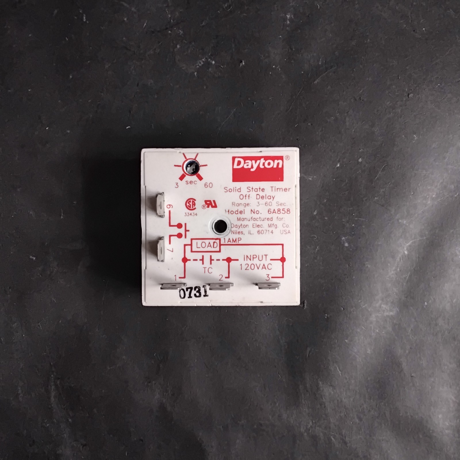 Used DAYTON 6A585 TIMING RELAY ($17 OBO)