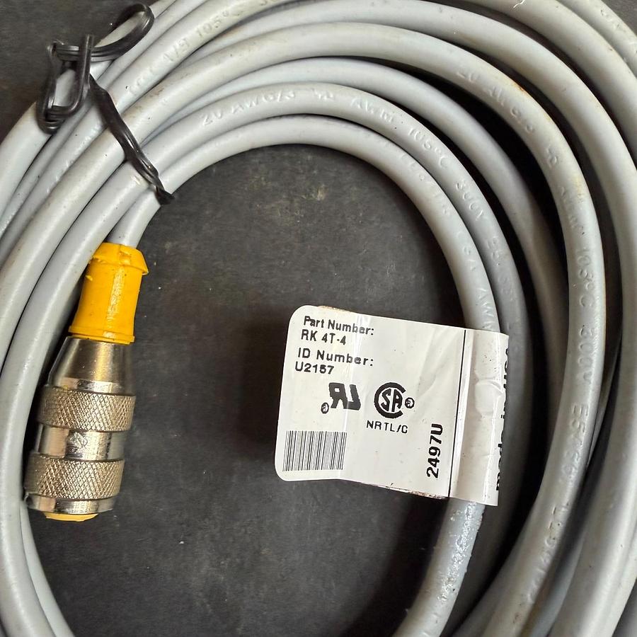 Used TURCK RK4T-4 SINGLE ENDED CORDSET ($18 OBO)