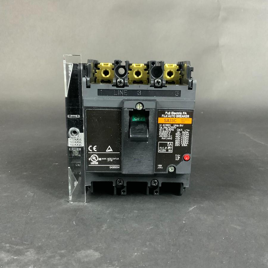FUJI ELECTRIC SA33C BB3ASC 005 CIRCUIT BREAKER ($120 OBO) - LOT OF 6