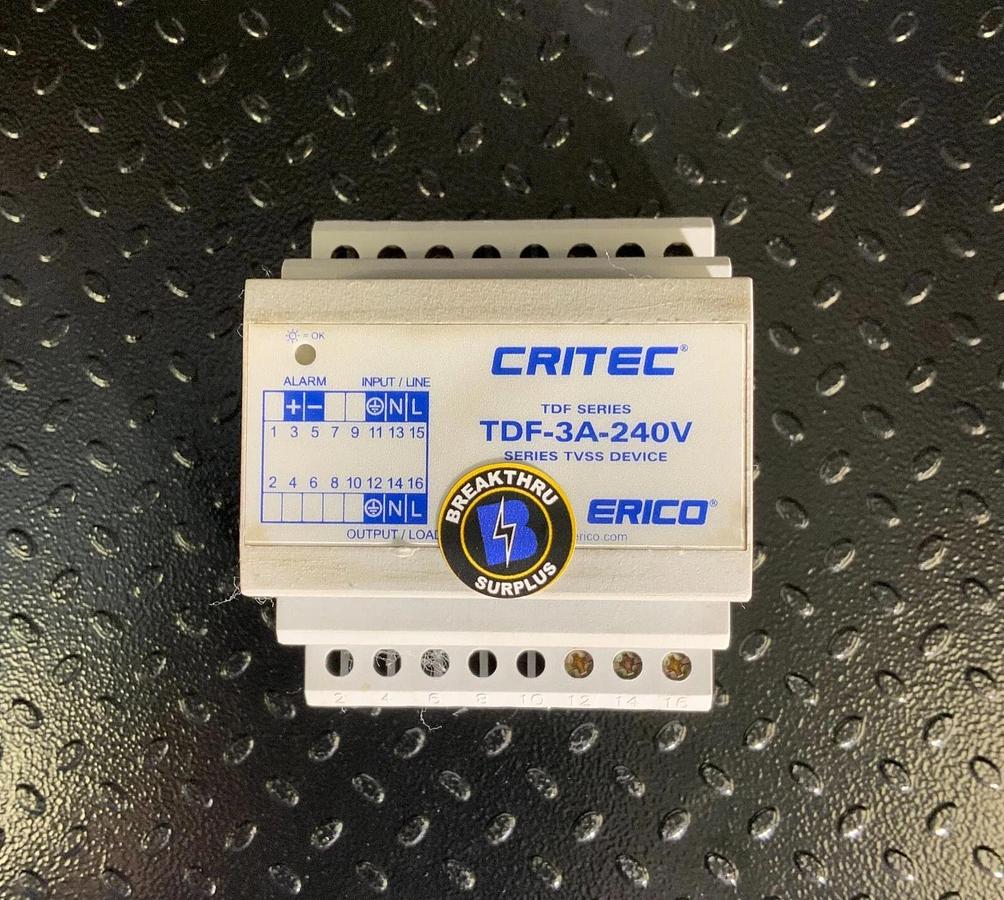 ERICO CRITEC TDF-3A-240V ($374.99 OBO)