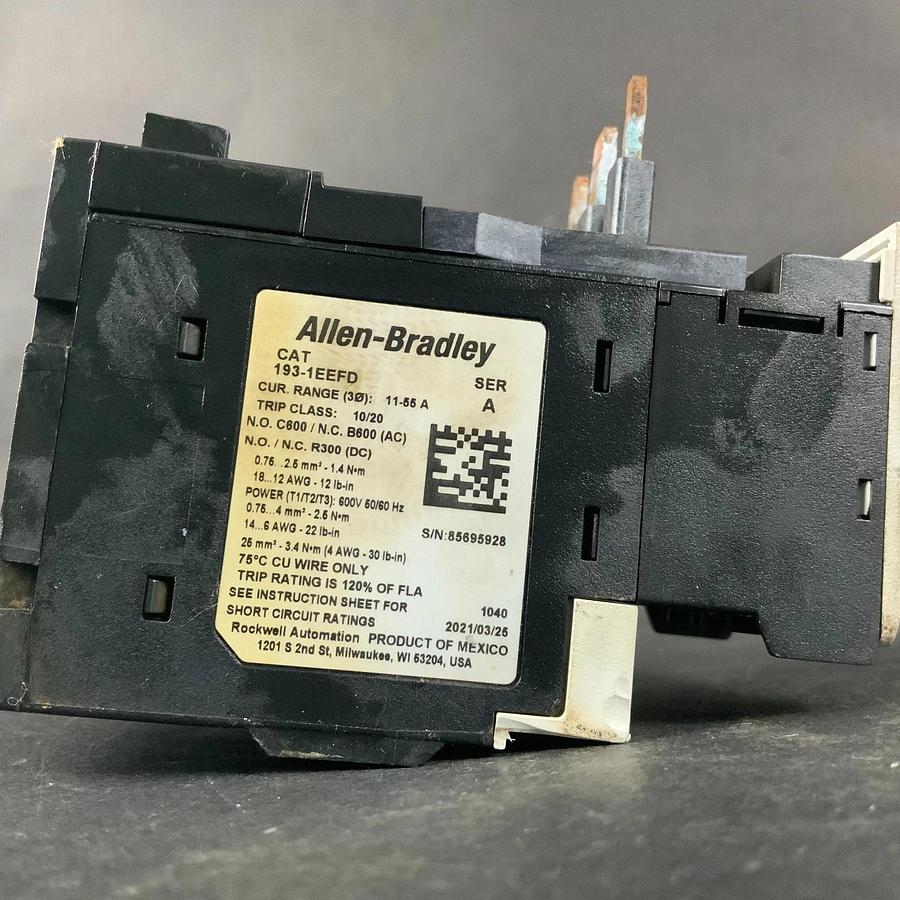 Used ALLEN BRADLEY 193-1EEFD OVERLOAD RELAY ($130 OBO)