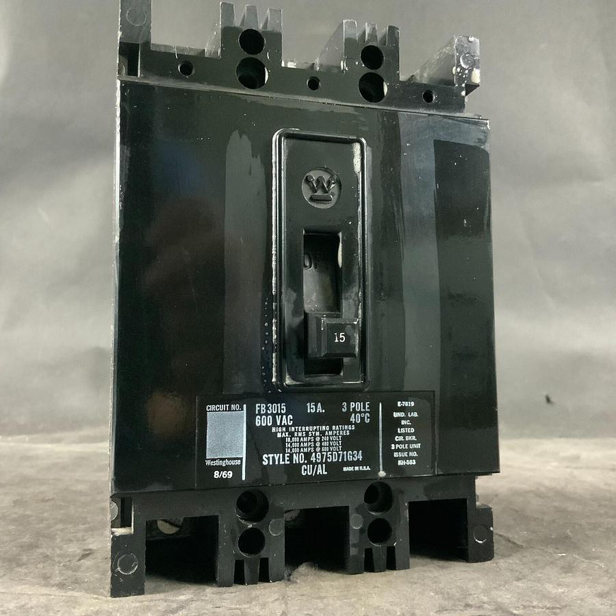 Used WESTINGHOUSE FB3015 CIRCUIT BREAKER ($30 OBO)
