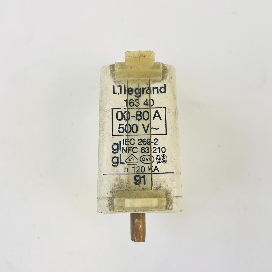 Used LEGRAND 16340 FUSE 00-80A 500V INDUSTRIAL ELECTRICAL REPLACEMENT