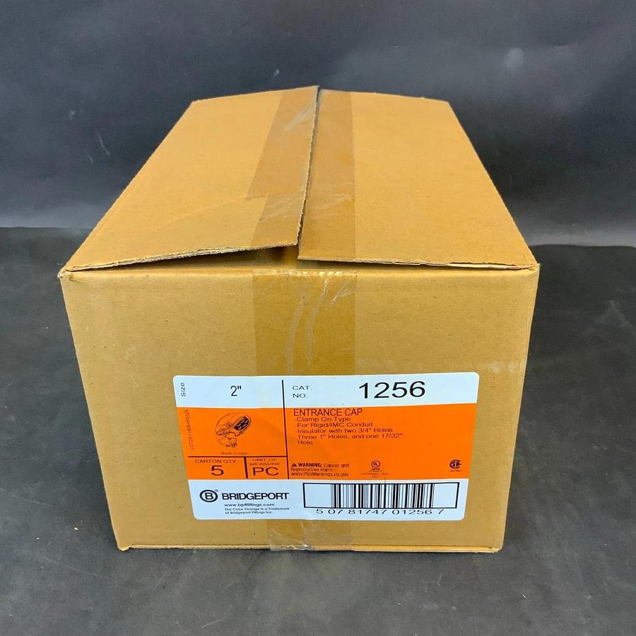 BRIDGEPORT 1256 2” ENTRANCE CAP - BOX OF 5 ($60 OBO)