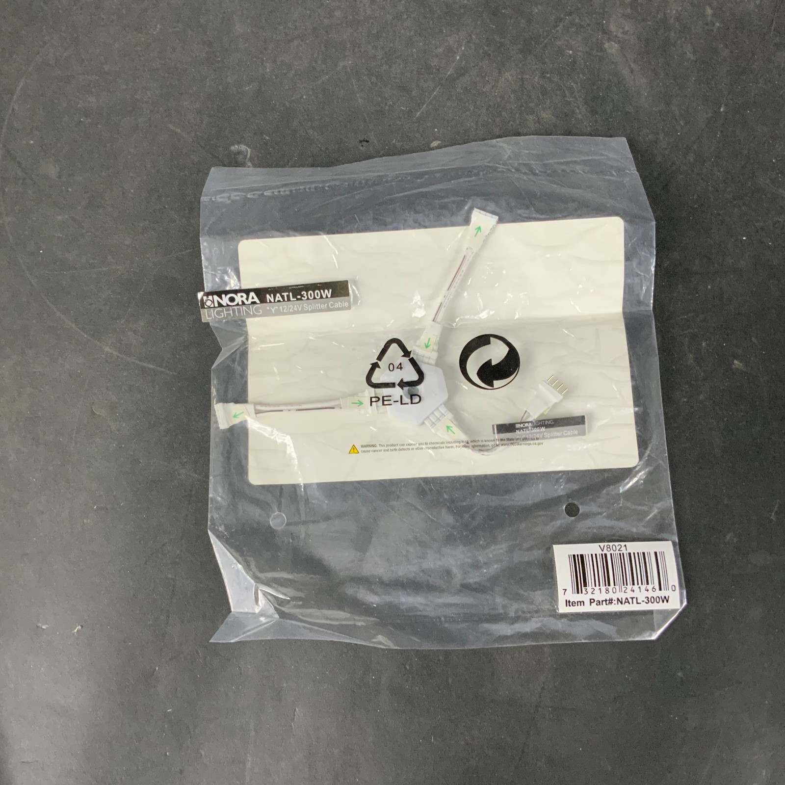 Used NORA LIGHTING NATL-300W Y SPLITTER CABLE ($5 OBO)